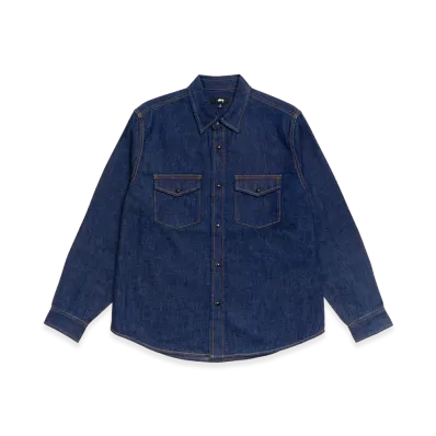 Stussy Denim Western Shirt "Dark Denim"