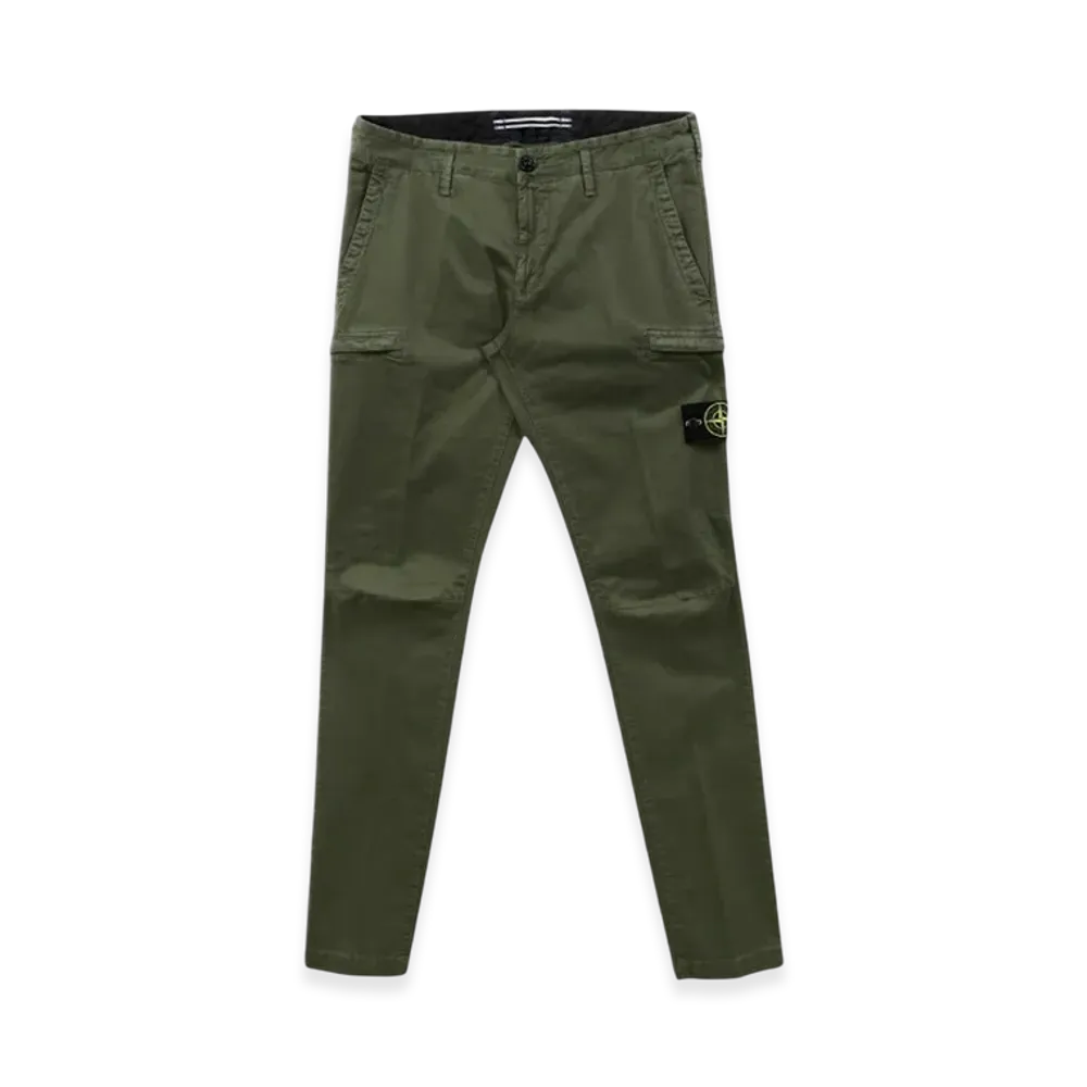 Stone Island 32104 Pocket Cargo Slim Pants - 21SS "Olive Green"