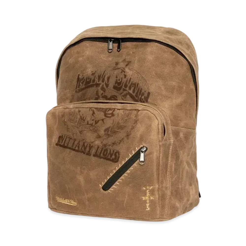 Travis Scott x M&N x Penn State University Backpack "Beige"