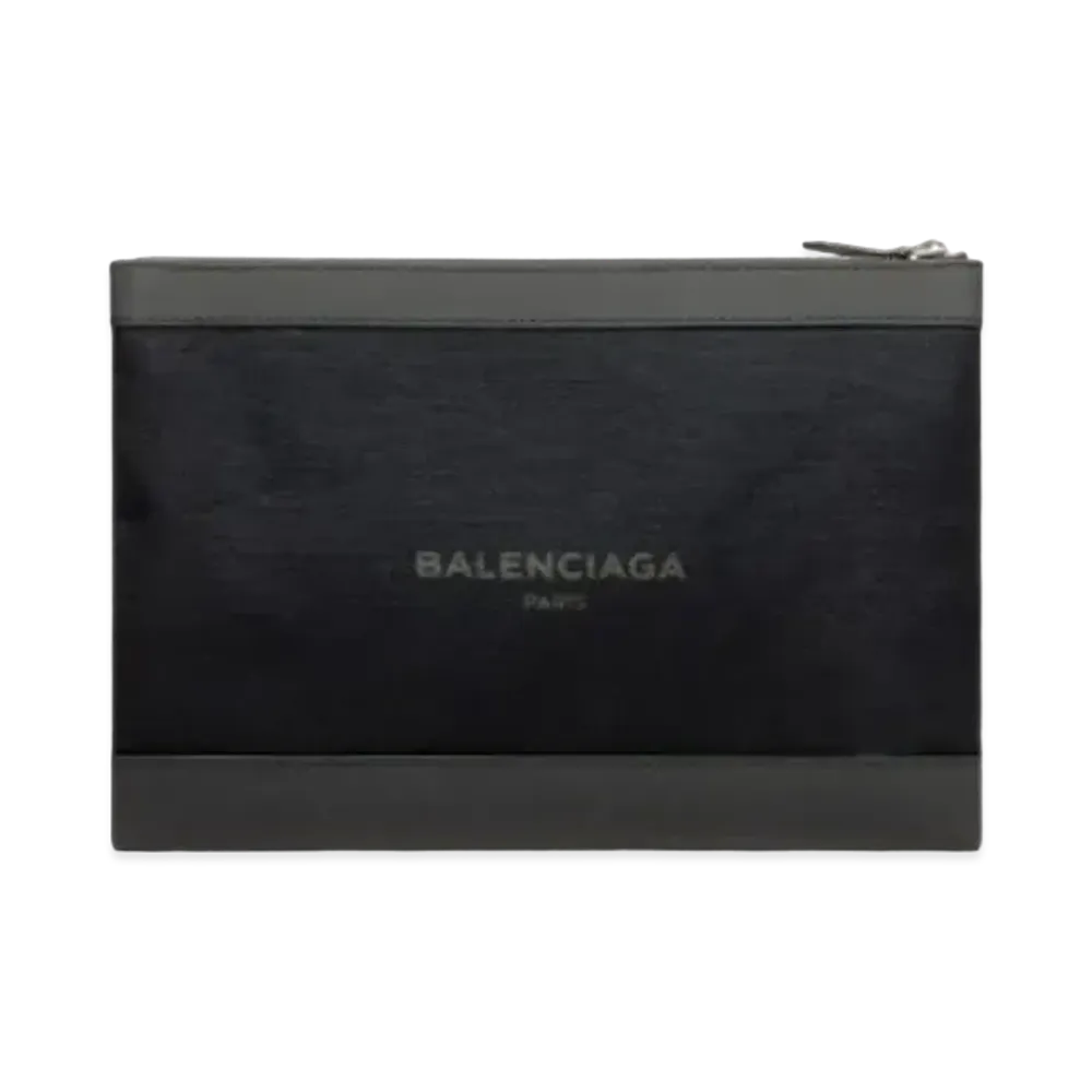 BALENCIAGA Navy Clip M "Black"