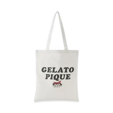 GELATO PIQUE Homme x KOUSUKE SHIMIZU Canvas Tote Bag "Off White"