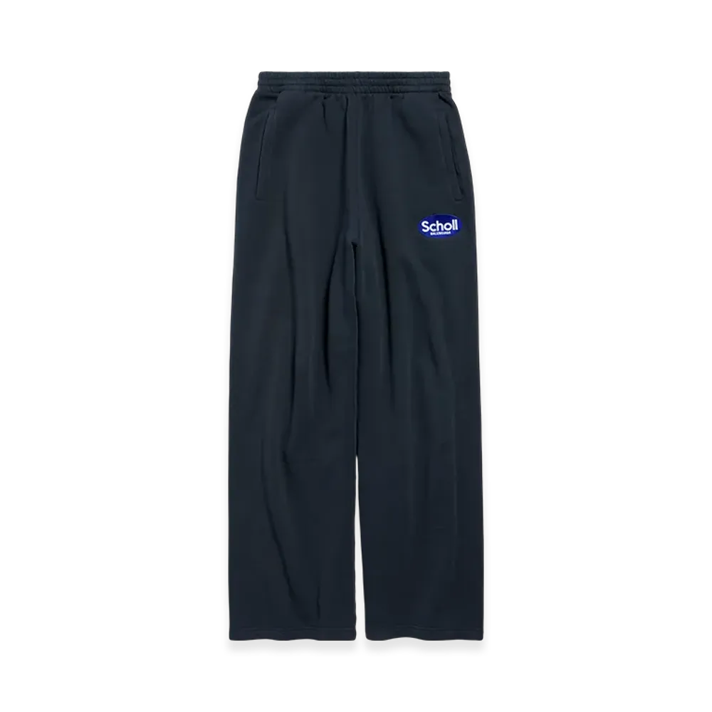 BALENCIAGA Men's I Scholl Baggy Sweatpants "Fade Black"