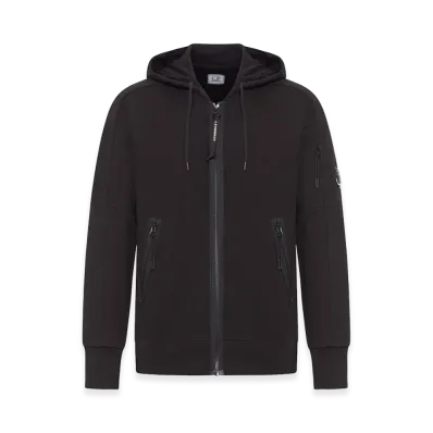 C.P. Company Fleece Hoodie "Black"
