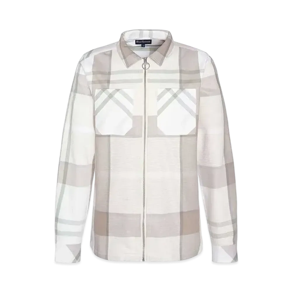 Barbour Blue Chalk Tartan Shirt Blouson "Beige"
