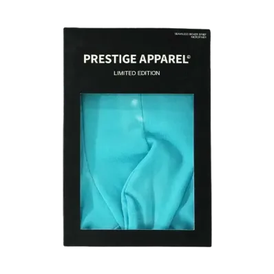 PRESTIGE APPAREL SEAMLESS BOXER BRIEFS "TURQUOISE BLUE"