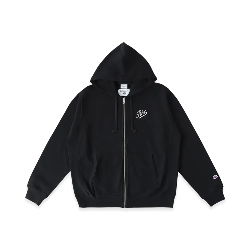 RHC Ron Herman x Champion Embroidery Logo Sweat Zip Hoodie "Black"