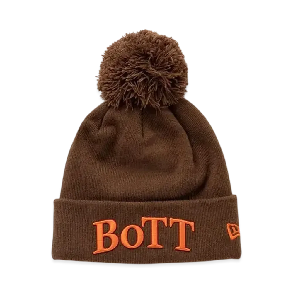BoTT x NEW ERA / OG Logo Cuffed Pom Beanie "Walnut"