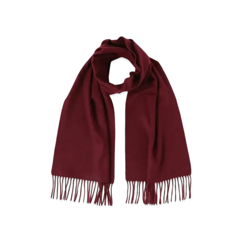 BEAMS Cashmere Scarf Solid "Burgundy"