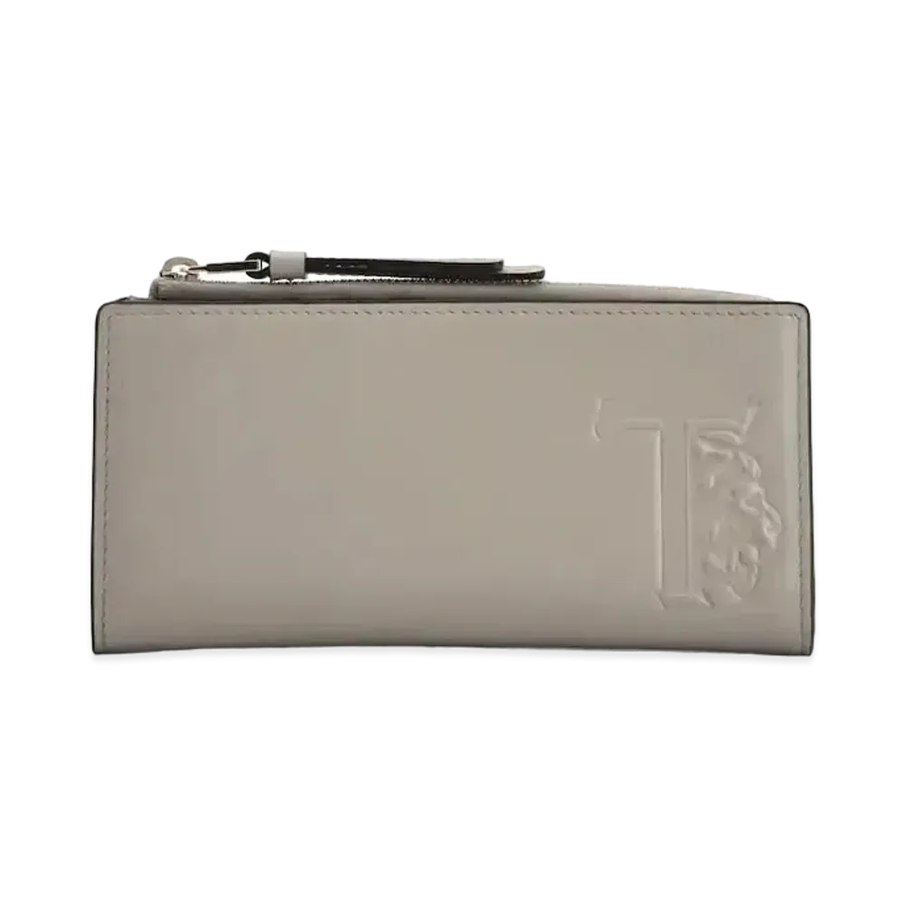 TOD'S Leather Wallet "Gray"