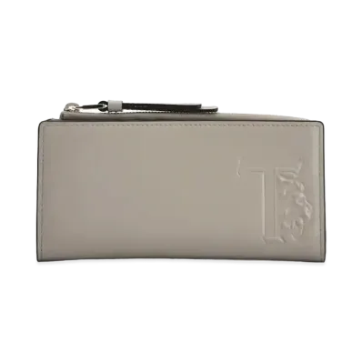 TOD'S Leather Wallet "Gray"