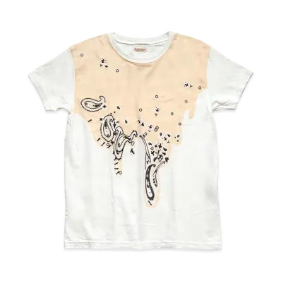 KAPITAL 20 / TENGU CREW T (PALE TONE TROTRO BANDANA PT) "Light Orange"