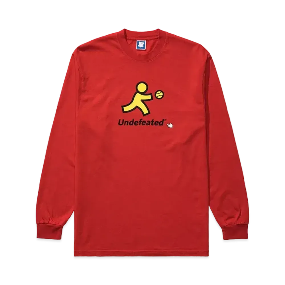 UNDEFEATED RUNNING L/S TEE - 80286 "Red"