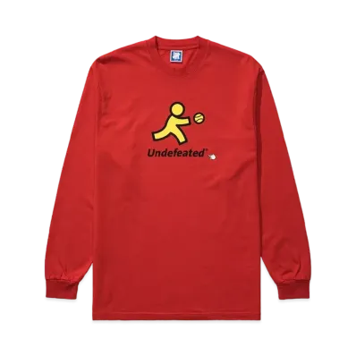 UNDEFEATED RUNNING L/S TEE - 80286 "Red"