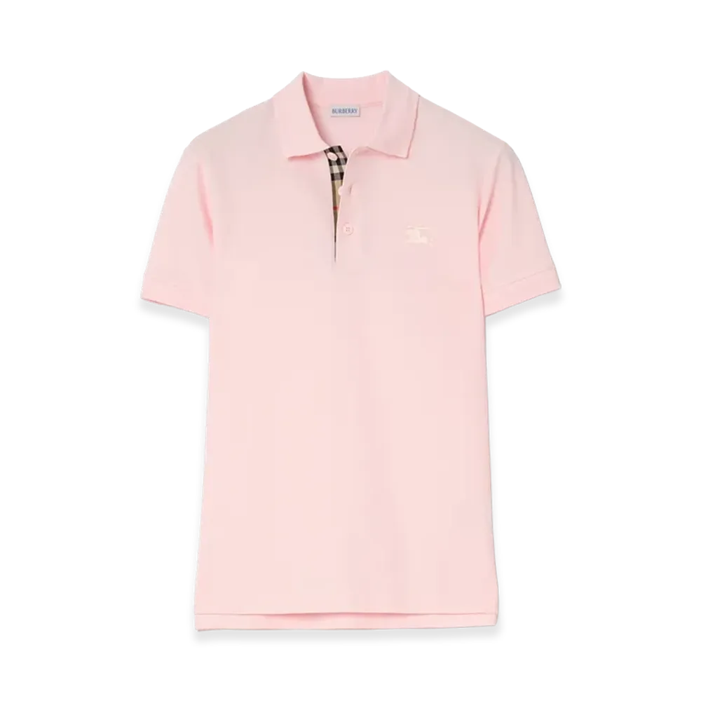 Burberry Cotton Polo Shirt "Mallow Pink"