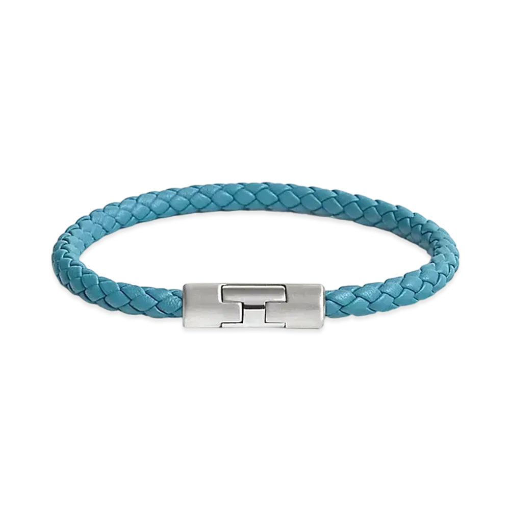 Hermes Puzzle H Bracelet "Bleu Jean/Palladium"
