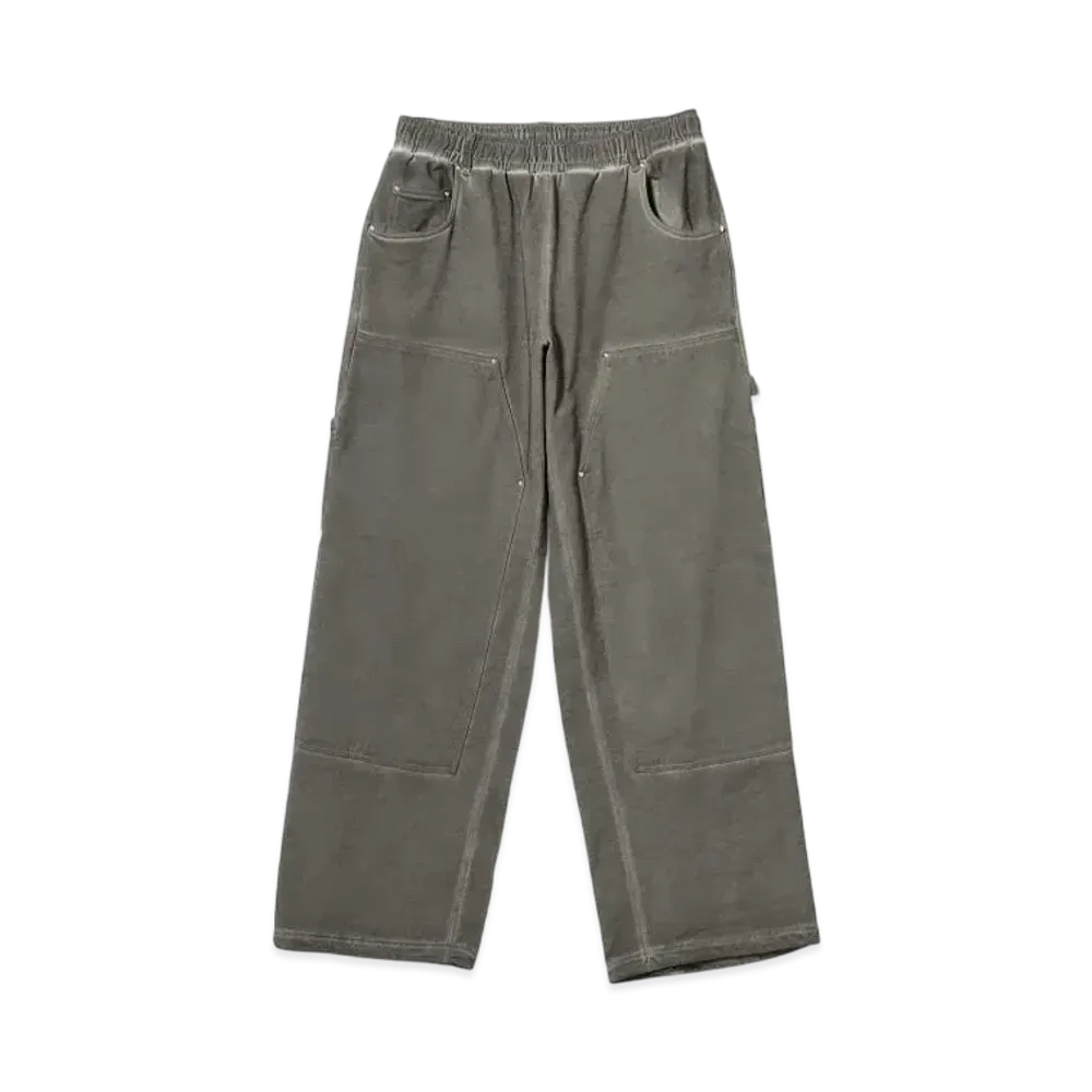 BEAMS FUTURE ARCHIVE Aging Double Knee Sweat Pants "FadeBlack"