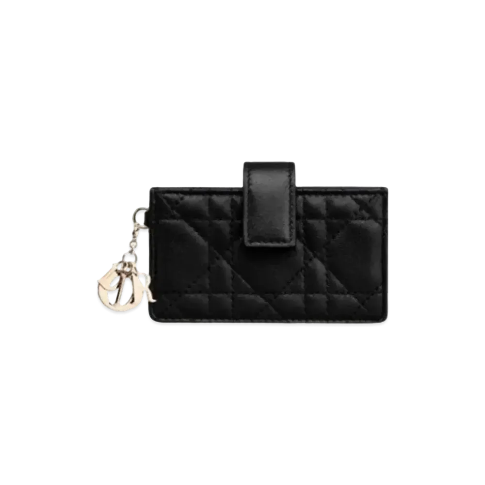 Dior Lambskin Leather Card Holder "Black"