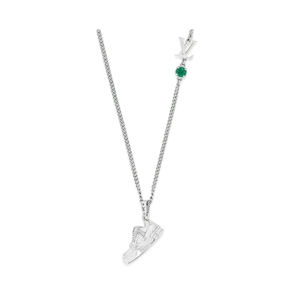 Louis Vuitton LV Trainer Strass Necklace "Silver"