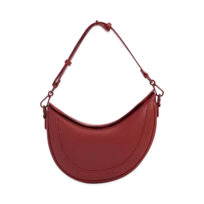 CHARLES & KEITH Asymmetrical Saddle Bag "Red"