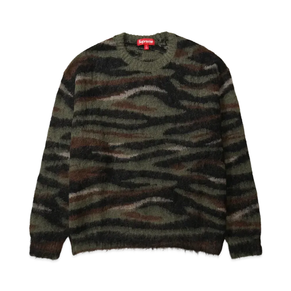Supreme Brushed Mohair Sweater "Camo"