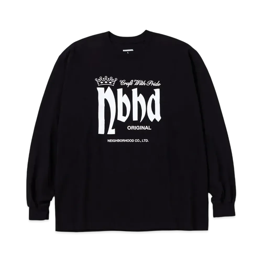NEIGHBORHOOD NH . Tee LS-4 "Black"