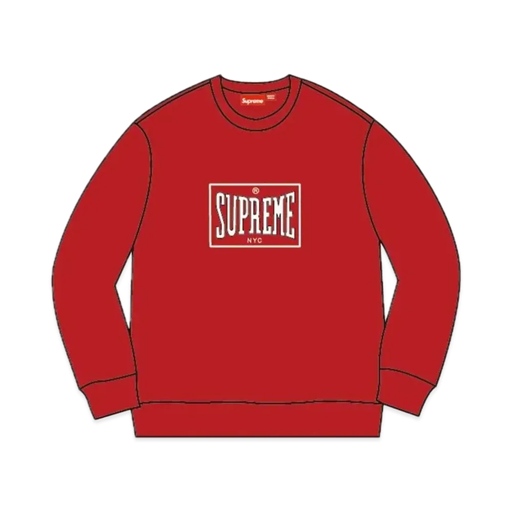 Supreme Warm Up Crewneck "Red"