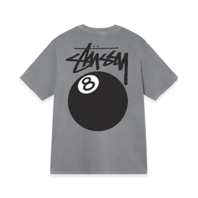 Stussy 8 Ball Pigment Dyed Tee "Grey"
