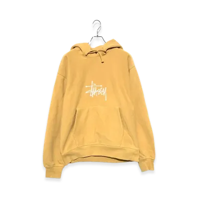 Stussy Basic Applique Hoodie "Yellow"