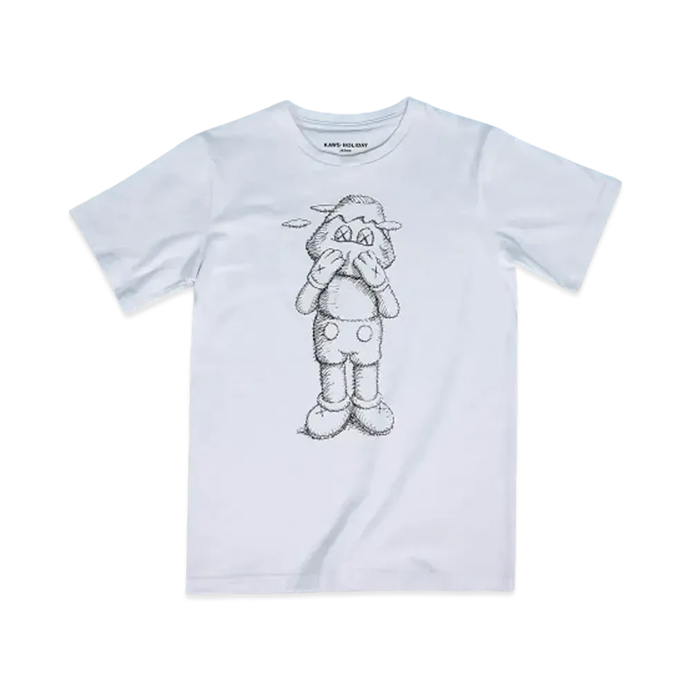KAWS HOLIDAY Japan Sketch T-Shirt "White"