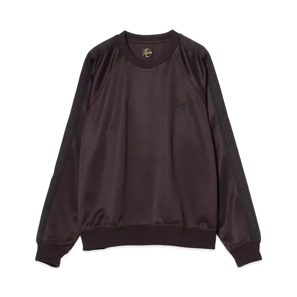 Needles Track Crew Neck Shirt - Poly Smooth "A-Dk.Purple"