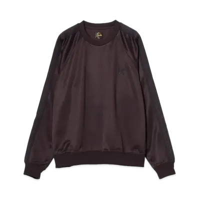 Needles Track Crew Neck Shirt - Poly Smooth "A-Dk.Purple"