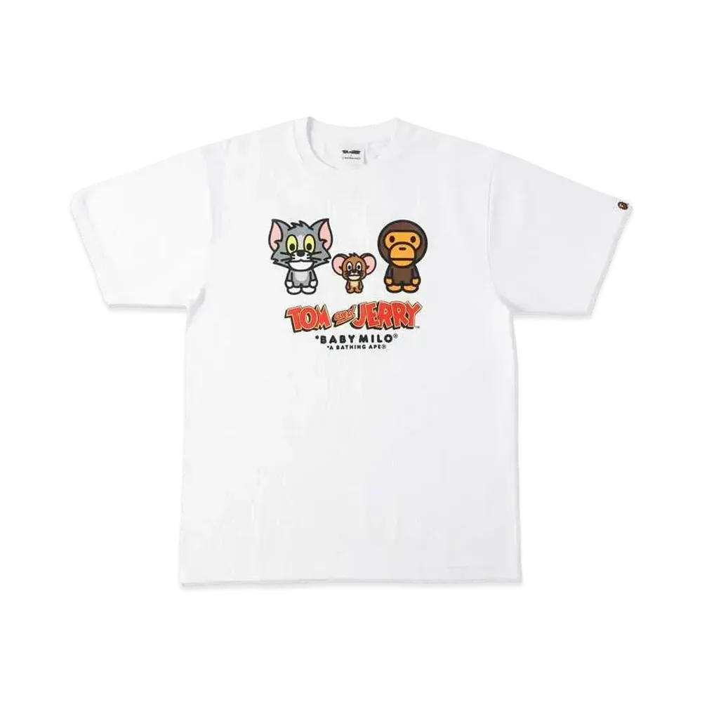 A BATHING APE / TOM AND JERRY BABY MILO TEE 2 "White"