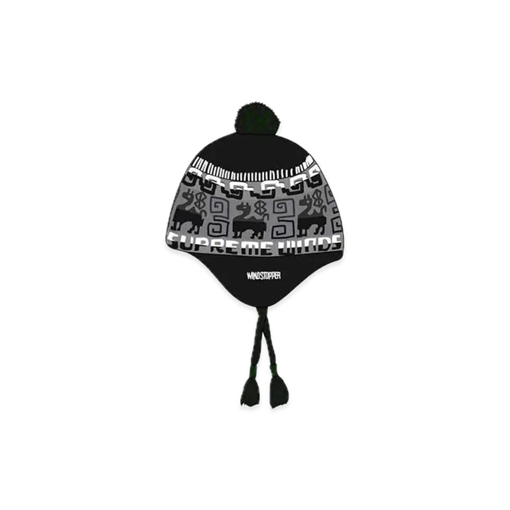 Supreme Chullo WINDSTOPPER® Earflap Beanie "Black"