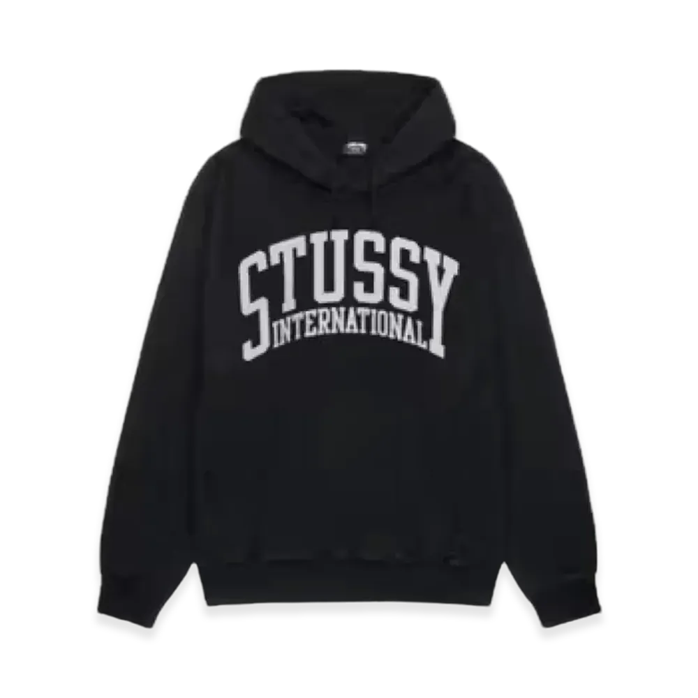 Stussy International Logo Hoodie "Black"