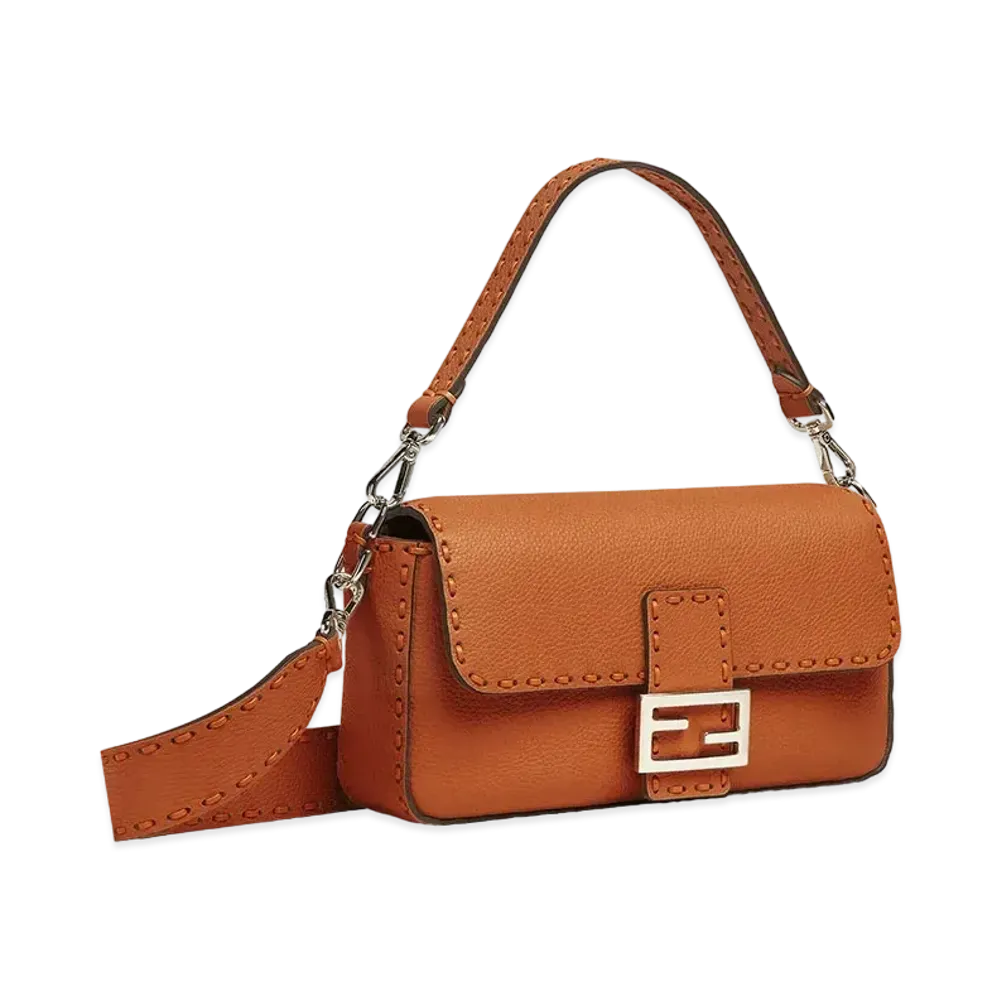 FENDI Baguette Selleria Bag "Brown"