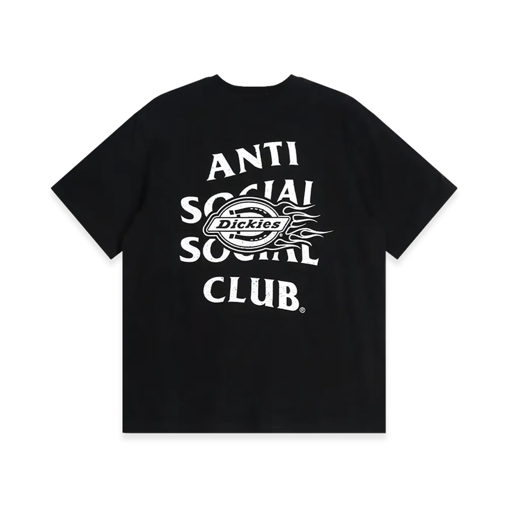 ANTI SOCIAL SOCIAL CLUB x Dickies Flame Tee "Black"