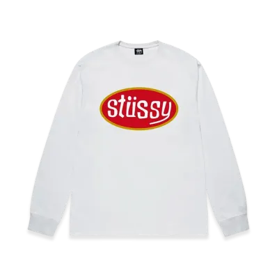 Stussy Pitstop LS Tee "White"