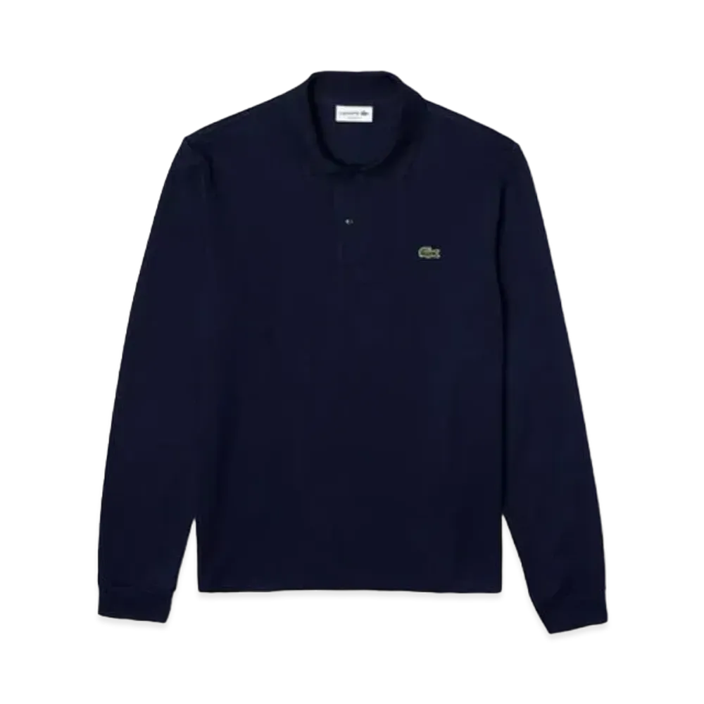 LACOSTE Original Fit Long Sleep Polo Shirt "Navy"