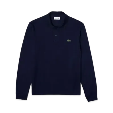 LACOSTE Original Fit Long Sleep Polo Shirt "Navy"