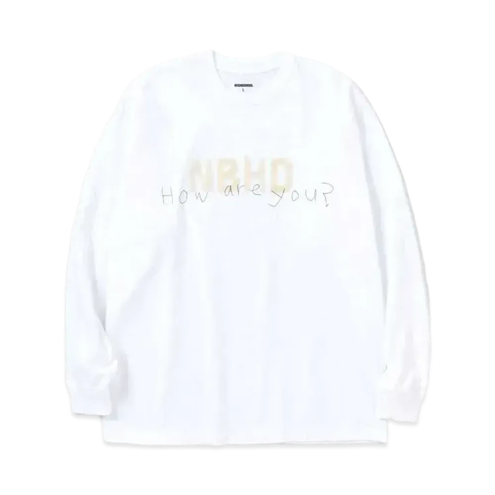 NEIGHBORHOOD TAPE / C-TEE . LS "White"