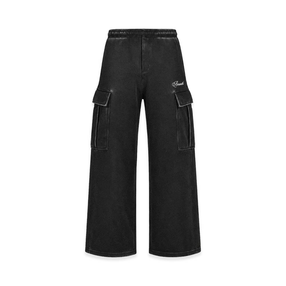 BREATH Fade Cargo Pants "Black"