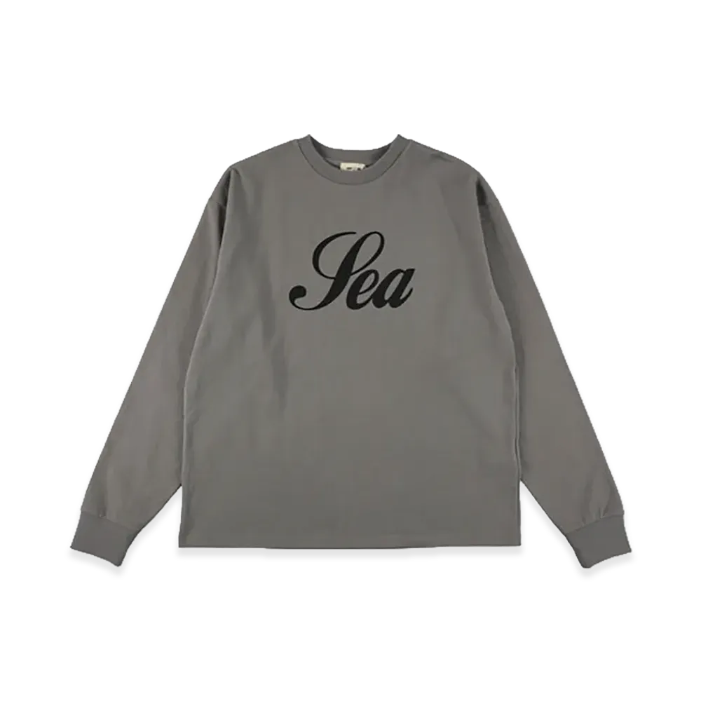 WIND AND SEA Script Sea L/S Tee "Gray"