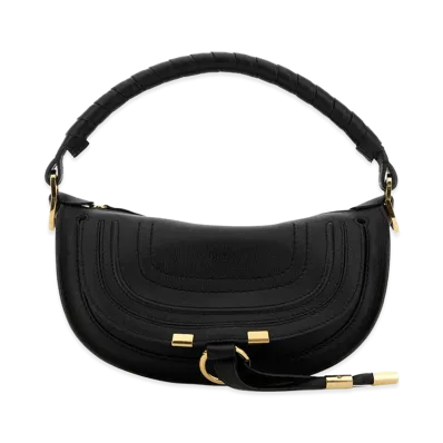 Chloe Women's Mini Marcie Handbag In Soft Leather "Black"