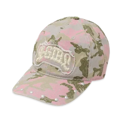 X-Girl Women's Studded Logo Patch 6Panel Cap "Pink"