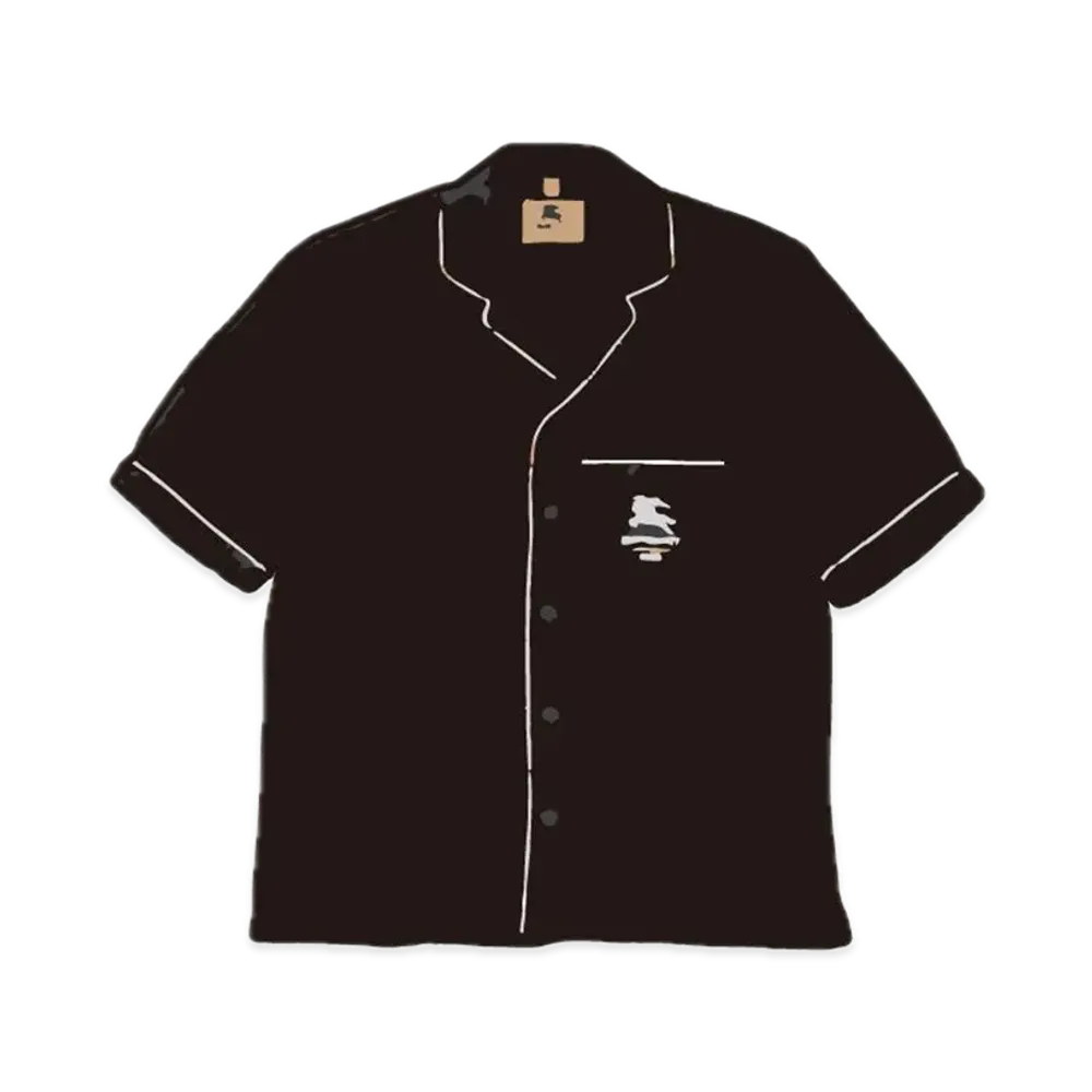 Supreme x Burberry Silk S/S Pajama Shirt "Black"