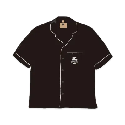 Supreme x Burberry Silk S/S Pajama Shirt "Black"