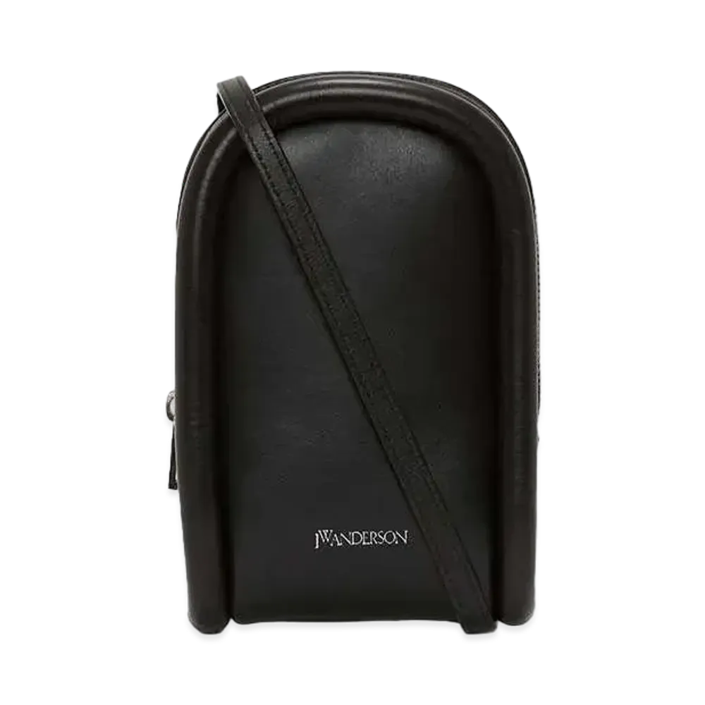 JW ANDERSON Bumper Pouch Leather Phone Pouch #1 "Black"