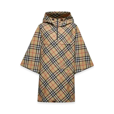 Burberry Women's Packaway Cape "Checked"