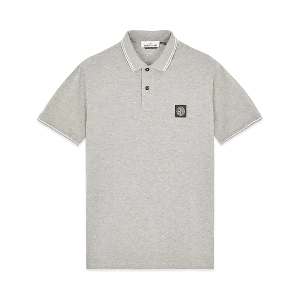 Stone Island 22S18 STRETCH COTTON PIQUE_SLIM FIT "Dust Melange"