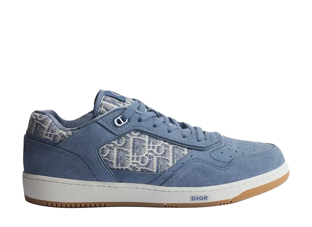 Dior B27 Uptown Low-Top Sneaker Suede Calfskin and Dior Oblique Jacquard "Light Blue"